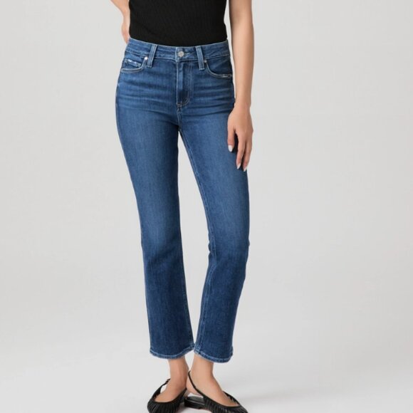 PAIGE Cindy Crop Denim Jeans - Picture 1 of 9